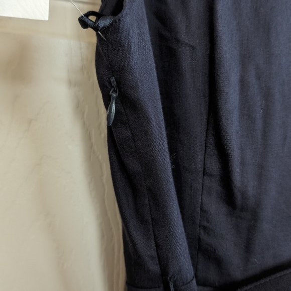 Jones NY Collection Capri Linen Blend Indigo Belted Sleeveless Dress Size 4P NWT - Picture 9 of 9